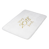 Golden 3-D Look 2018 Bath Mat Template Badematte (Schrägansicht)