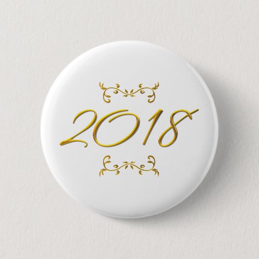 Golden 3-D Look 2018 Button (Vorderseite)