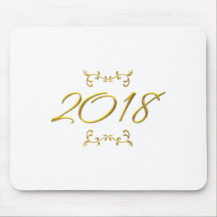 Golden 3-D Look 2018 Mousepad