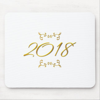 Golden 3-D Look 2018 Mousepad