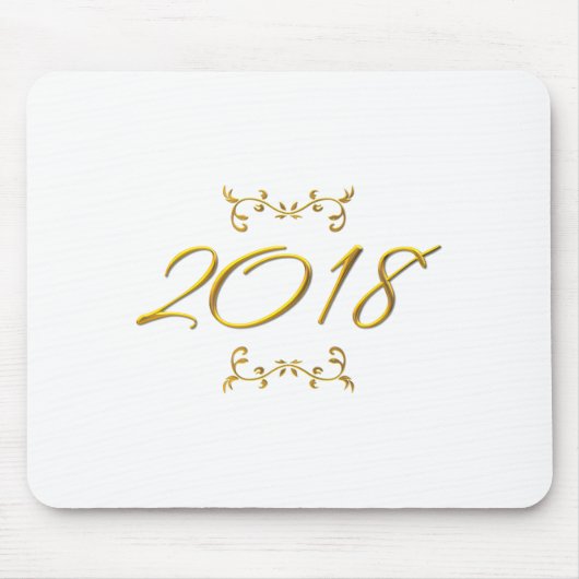 Golden 3-D Look 2018 Mousepad (Vorne)