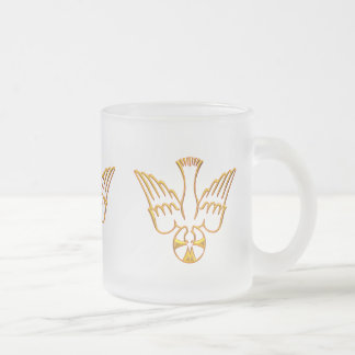 Golden 3-D Look Abstieg des Heiligen Geistes Mattglastasse