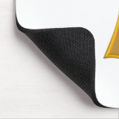 Golden 3-D Look Franciscan Tau Cross Mousepad (Ecke)