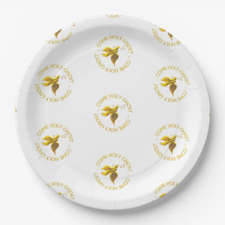Golden 3-D Look Heiliger Geist - Heiliger Geist Pappteller