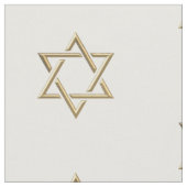 Golden 3-D Look Star von David Fabric Stoff (Nahaufnahme)