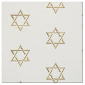 Golden 3-D Look Star von David Fabric Stoff (Muster)
