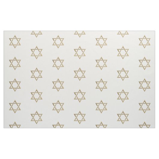 Golden 3-D Look Star von David Fabric Stoff (Fat Quarter (45,7 x 55,9 cm))