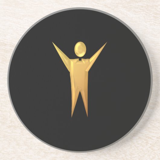 Golden "3-D" Priest/Minister Untersetzer (Vorne)