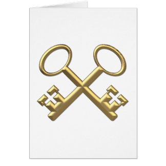 Golden "3-D" St. Peter's Keys