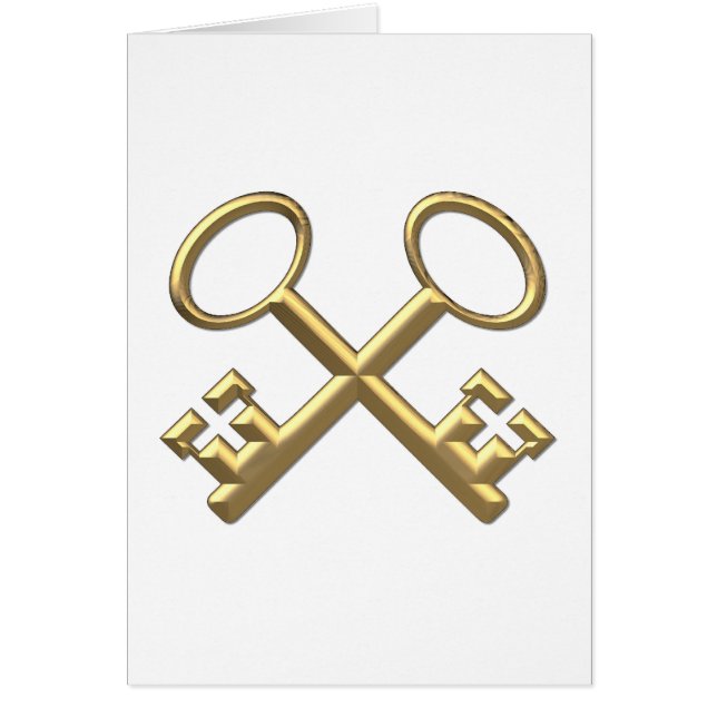 Golden "3-D" St. Peter's Keys (Vorne)