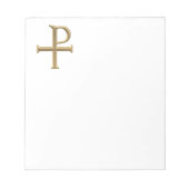 Golden "3-D" Tau-Rho Notizblock (Vorderseite)