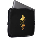 Golden "3-D" Trauben Laptopschutzhülle (Vorne Rechts)