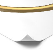 Golden "3-D" Trinity Rings Poster (Ecke)