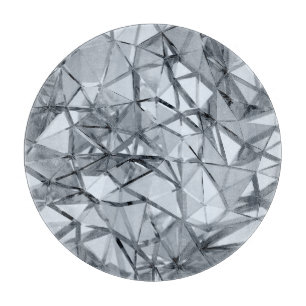 Golden 3D Metal: Geometrischer Hintergrund Schneidebrett