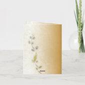 Golden 50. Geburtstagskarte Einladung (Rückseite)