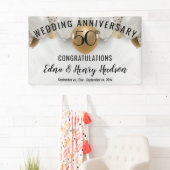 Golden 50. Hochzeitstag Banner (Insitu)