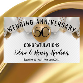 Golden 50. Hochzeitstag Banner