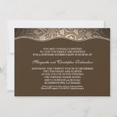 Golden 50. Hochzeitstag Foto Einladungen (Rückseite)