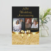 Golden 50 Jahre Einladungen für Maryann (Stehend Vorderseite)