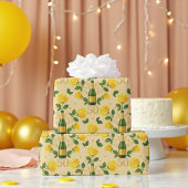 Golden 50 Jahre Jubiläum Yellow Roses Wrapping Pap Geschenkpapier
