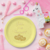 Golden 50-jähriges Jubiläum individuell angepasst Pappteller (Party)