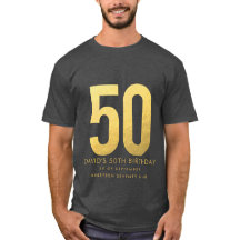 Golden 50 th Wedding Anniversary Personalisiertes