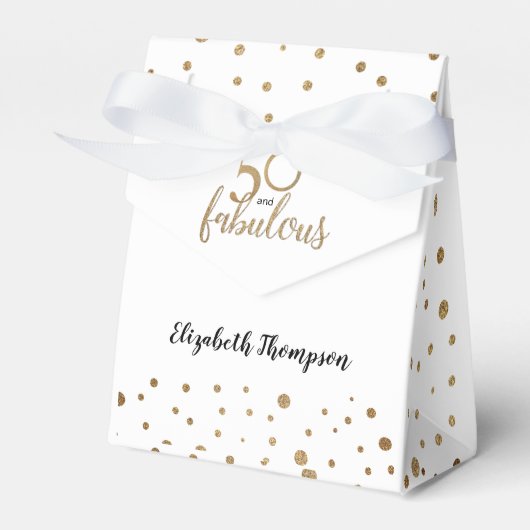 Golden 50 und prächtige Personalisierte Geburtstag Geschenkschachtel (Vorderseite)