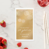 Golden 50. Wedding Anniversary Party Napkins Serviette (Beispiel)