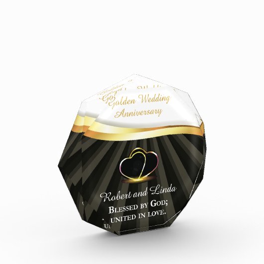 Golden 50. Wedding Religious Jubiläum Fotoblock (Links)