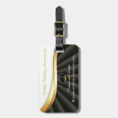 Golden 50. Wedding Religious Jubiläum Gepäckanhänger (Vorderseite vertikal)