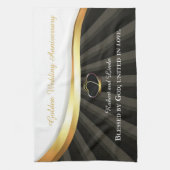 Golden 50. Wedding Religious Jubiläum Geschirrtuch (Vertikal)