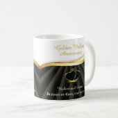 Golden 50. Wedding Religious Jubiläum Kaffeetasse (VorderseiteRechts)