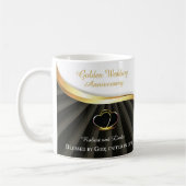 Golden 50. Wedding Religious Jubiläum Kaffeetasse (Links)