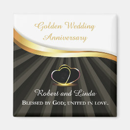 Golden 50. Wedding Religious Jubiläum Magnet
