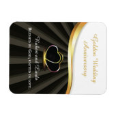 Golden 50. Wedding Religious Jubiläum Magnet (Horizontal)