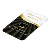 Golden 50. Wedding Religious Jubiläum Magnet (Linke Seite)
