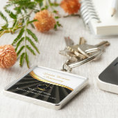 Golden 50. Wedding Religious Jubiläum Schlüsselanhänger (Seite)