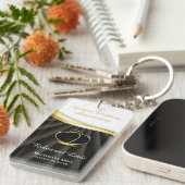 Golden 50. Wedding Religious Jubiläum Schlüsselanhänger (Vorderseite rechts)