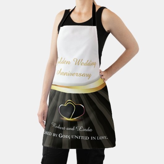 Golden 50. Wedding Religious Jubiläum Schürze (InSitu)