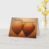 Golden 50 year anniversary karte (Gelbe Blume)