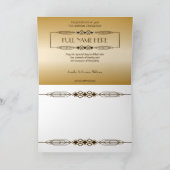 Golden 75. Geburtstag Weltmeisterschaft für kunden Karte (Innenseite)