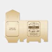 Golden 75. Geburtstagsfeier Weltklasse Geschenkschachtel (Ungefaltet)