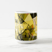 Golden Abstract Coffee Mug Kaffeetasse (Mittel)