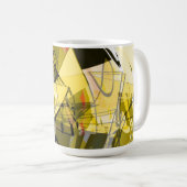 Golden Abstract Coffee Mug Kaffeetasse (VorderseiteRechts)