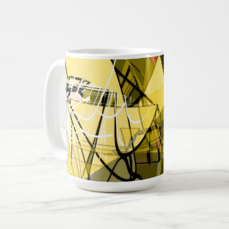 Golden Abstract Coffee Mug Kaffeetasse