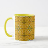 Golden Abstract Coffee Mug Tasse (Links)