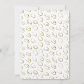 Golden Abstrakt Circles - Geburtstag Einladung (Rückseite)