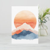 Golden Abstrakt Mountain Peak Ankündigung (Stehend Vorderseite)