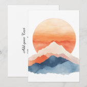 Golden Abstrakt Mountain Peak Ankündigung (Vorne/Hinten)