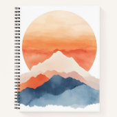 Golden Abstrakt Mountain Peak Notizblock (Vorderseite)